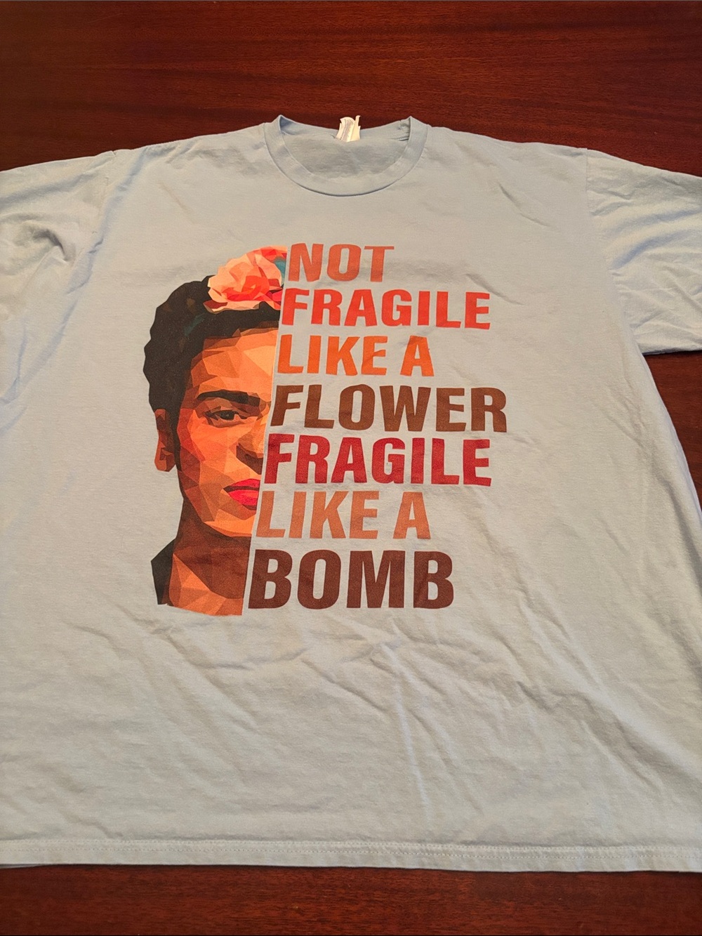 Frida Kahlo XXL 2XL T Shirt Fragile like Bomb